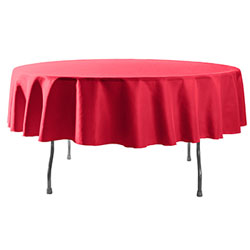 72" Round Polyester Table Cloths
