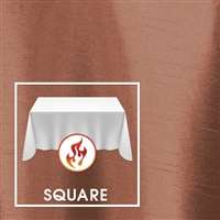 90”x90" Square Polished-Luster Flame Retardant Satin Tablecloth