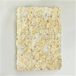 13 Sq ft. 4 Panels UV Protected Assorted Flower Wall Mat Backdrop - White/Champagne 13 Sq ft. 4 Panels UV Protected Assorted Flower Wall Mat Backdrop - White/Champagne