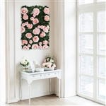 3 Sq ft. Easy-Install Silk Rose Flower Mat, Wall Panel Backdrop - Blush/Rose Gold 3 Sq ft. Easy-Install Silk Rose Flower Mat, Wall Panel Backdrop - Blush/Rose Gold