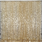 20ft Big Payette Sequin Curtain Panel Backdrop - Champagne 20ft Big Payette Sequin Curtain Panel Backdrop - Champagne