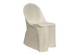 Folding Round Chair Cover - Ivory