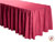 FR Shirred Polyester Table Skirts - 6 Foot Table (3 sides covered) - 11 foot section