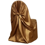 Universal Satin Chair Cover - Gold