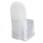 Mademoiselle - Style Crinkle Banquet Chair cover  - White