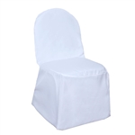 Poly Banquet Chair Cover - White