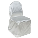 Satin Banquet Chair Cover - Satin Ivory