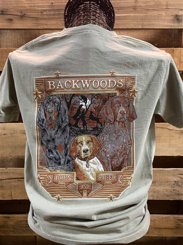 Backwoods Born & Raised Coon Dog Scene