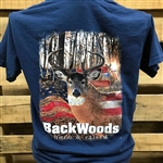 Backwoods Born & Raised Deer with American Flag