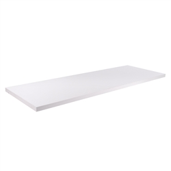 48" Wide White Melamine Shelf - Set of 2 - Compatible with White Pipe Collection