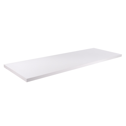 24" Wide White Melamine Shelf - Set of 2 - Compatible with White Pipe Collection