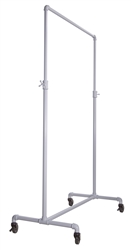 Adjustable Ballet Rack in Glossy White - Pipe Collection