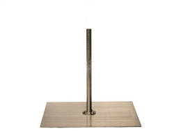 Countertop Center Pole Base - Short 7/8" Diameter