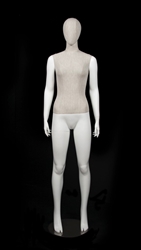 Linen Mixed Fabric Female Mannequin Hands Standing