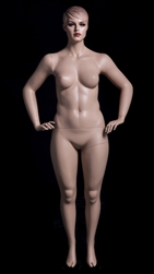 Tracy Plus Size Female Mannequin with Molded Hair pose 2
