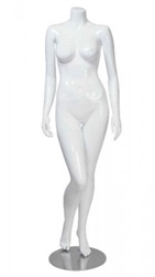 Matte White Headless Female Brazilian Mannequin