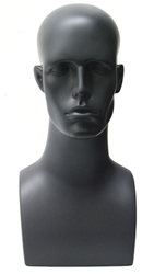 Eli Grey Male Display Head - Gray Color