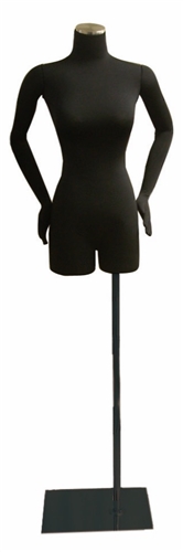 Headless Female Bendable 3/4 Body Form with Arms