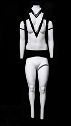 Plus Size Female Ghost Mannequin - removable body parts for photography