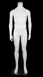 Matte White Male Full Body Ghost Mannequin