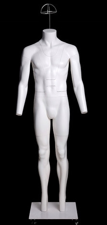 Full Body Male Ghost Invisible Photography Mannequin-Hat / Wig Attachment