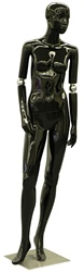 Hillary Female Flexible Mannequin in gloss black
