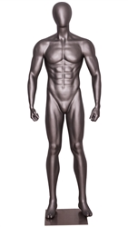 Athletic Male Mannequin Holding Weights