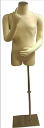 Jersey Covered Headless Male Torso with Posable Arms