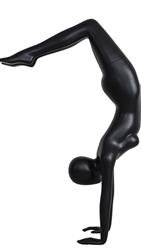 Female Yoga Mannequin Handstand Pose in Black