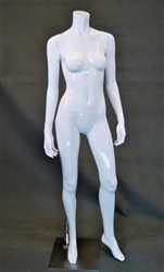 Headless Female Mannequin - Arms to side in 5 different finishes