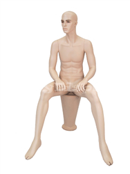 Fleshtone Male Sitting Mannequin
