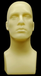 Lightweight Plastic Male Display Head - Tan