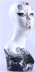 Tribal Cat Full Make Up Abstract Head Display