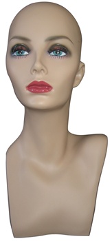 Display Head with Realistic Facial Features