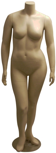 Flatten Female Headless Plus Size Mannequin from www.zingdisplay.com