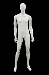 Male Egghead Mannequin Unbreakable Plastic in Straight Pose