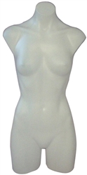 Headless White Female 3/4 Torso - Display Form