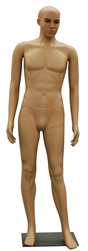 Male Plastic Realistic Mannequin, with Arms by side