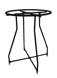 36" Round Rack - Black Pipe Collection