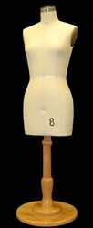 Miniature Countertop Dress Maker Form Size 8 Half Scale