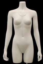 Ghost Female Headless 3/4 Torso Display Form with Detachable Arms