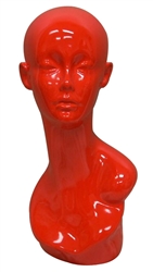 Trish Glossy Red Female Display Head