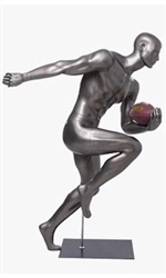 Football Male Mannequin Sprinting with Ball in Left Hand P10