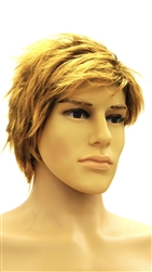 Static Dirty Blond Male Mannequin Wig
