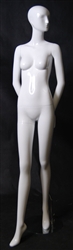Terry Glossy White Abstract Female Mannequin pose 13
