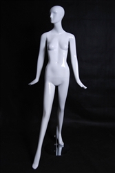 Terry Glossy White Abstract Female Mannequin pose 5