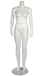 Female Mannequin Pearl White Headless Changeable Heads