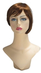 Gingerbread Womans Bob wig for mannequin or head display
