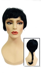 Black Pony Tail for Female Mannequin or Head Display