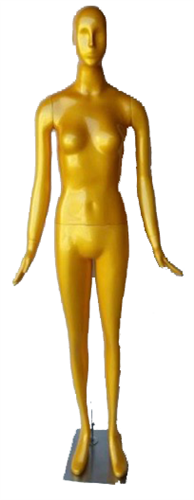 Female Mannequin in Glossy Gold from www.zingdisplay.com